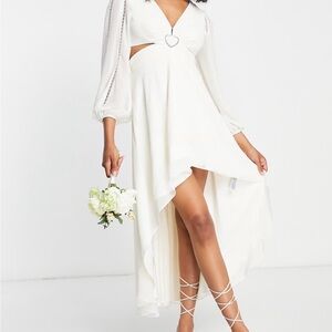 Ever New Bridal - Hi Low Cut out Midi - Size 2